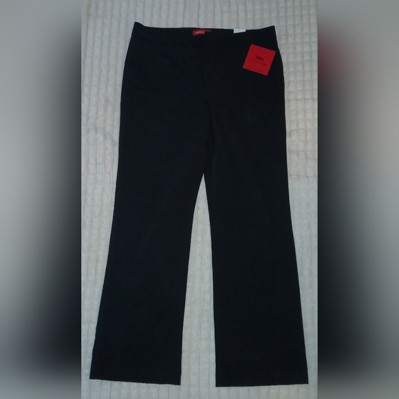 Gloria Vanderbilt Black Boot Cut Pants Sz 14 NWT - Picture 1 of 3